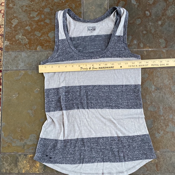 3/$19! Bundle of 2 Tank Tops: Black Tiger Tank + Striped Converse Top ~ Small - Picture 14 of 16